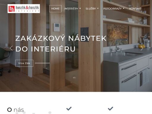 hanzlik & hanzlik vyrábí zakázkový nábytek do interiérů domů a bytů, do kanceláří, obchodů a dalších podnikatelských prostor.