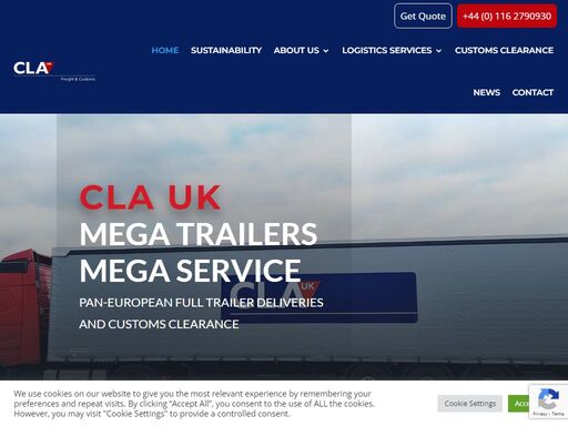 cla uk pan european freight services and management company operating logistics platforms in the united kingdom and throughout europe.