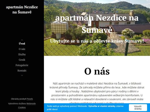 náš apartmán se nachází v malebné obci nezdice na šumavě, v blízkosti krásné přírody šumavy. ze zahrady můžete přímo do lesa , kde můžete sbírat lesní plody a houby . nabízíme ubytování pro páry i rodiny s dětmi v prostorném a pohodlném apartmánu vybaveném veškerým komfortem. u nás si můžete užít klidné a relaxační dovolené v soukromí, ale zároveň...