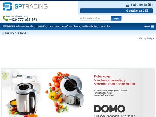 domácí spotřebiče, sodastream, zavařovací hrnce, audio, video