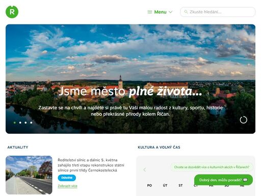 aktuality kultura a volný čas zobrazit kalendář naše tipy potřebujete něco zařídit? využijte nabídku služeb pro občany i;podnikatele rychlé odkazy úřed ...