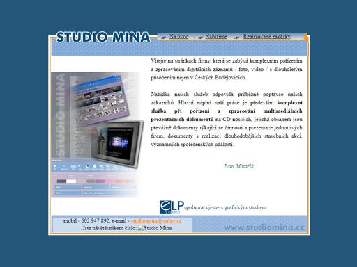 studio mina - ivan minařík,české budějovice,video