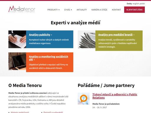 obsahová analýza mediálních sdělení; analytické a monitorovací služby