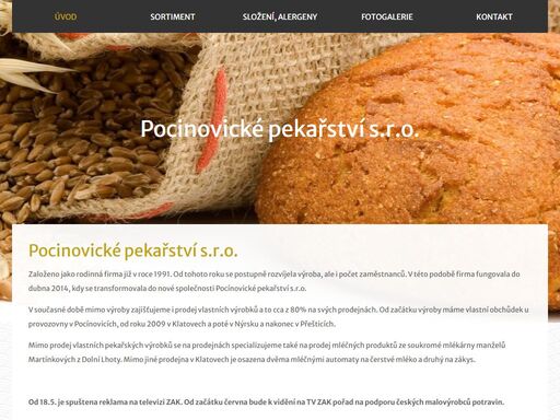 zabýváme se výrobou a prodejem pekařských, cukrářských a jiných moučných výrobků.