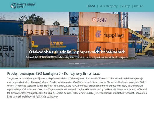 pronájem a uskladnění přepravních kontejnerů v brně