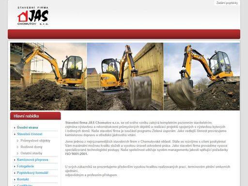 jas-cv, jas, chomutov , stavební firma, kamionová doprava