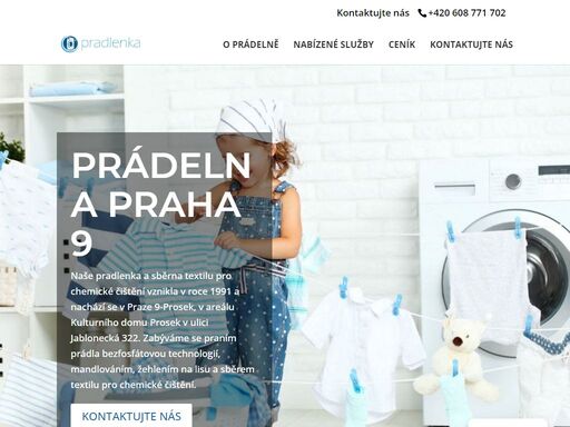pradlenka jaroslava klattová vám nabízí své služby prádelny, sběrny textilu, chemického čištění prádla, praním prádla bezfosfátovou technologií a mandlováním.