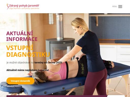 zdravé cvičení v jaroměři a online kurzy. olga šejvlová. je čas začít cvičit tak, abyste své tělo skutečně podporovali a nepřetěžovali.