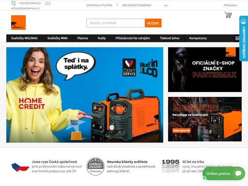 pantermax: profesionální svařování za férové ceny.. spolehlivá česká značka s desítkami let zkušeností přináší špičkové svařovací technologie pro domácí kutily i profesionály. skladová dostupnost a expresní doručení zaručují rychlé a pohodlné nakupování. objevte kvalitu, která přesvědčí!