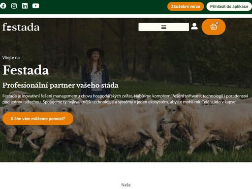 festada je inovativní řešení managementu chovu hospodářských zvířat. nabízíme komplexní řešení software, technologií i poradenství pod jednou střechou.