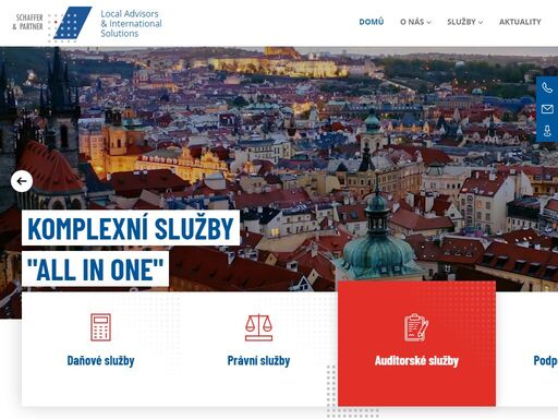 pražská kancelář skupiny schaffer & partner působí na českém trhu již od roku 1997 a jako jedna z mála mezinárodních kanceláří v české republice poskytuje komplexní služby zahrnující daňové, právní a podnikové poradenství a auditorské služby.