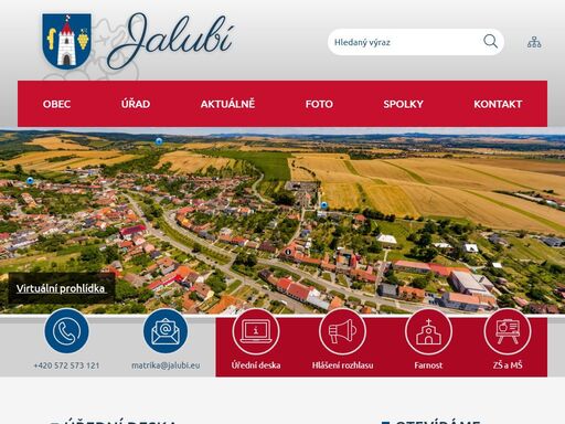 oficiální stránky obce jalubí