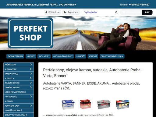 prodej autobaterií, motobaterií, nabíječek, montáž tažných zařízení, olejova kamna, kamna na vyjetý olej 