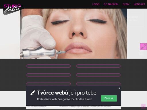 kosmetický salon studio petta praha 4 nabízí permanentní makeup, microblading obočí, gelové nehty, prodlužování řas, kosmetika a mezoterapie