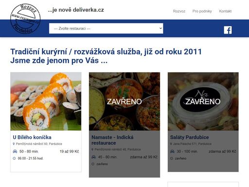 spolehlivá delivery po pardubicích | deliverka