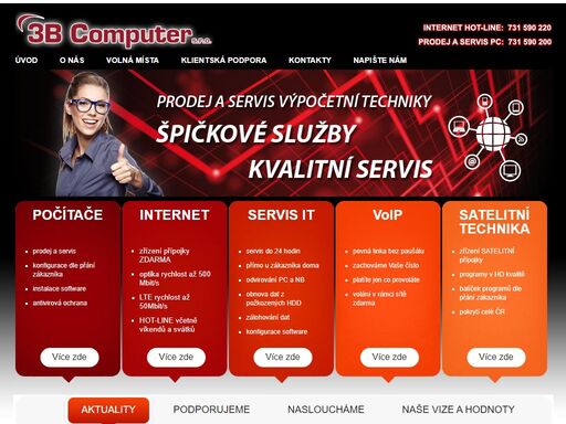 servis pc, prodej pc, opravy výpočetní techniky