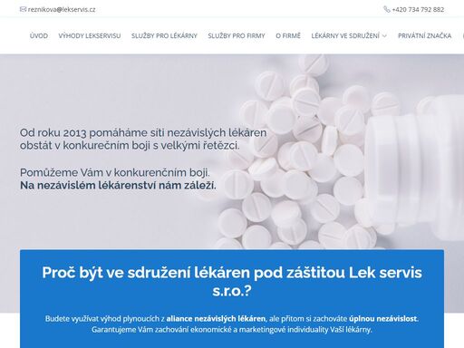 od roku 2013 pomáháme síti nezávislých lékáren obstát v konkurečním boji s velkými řetězci. pomůžeme vám v konkurenčním boji. na nezávislém lékárenství nám záleží.