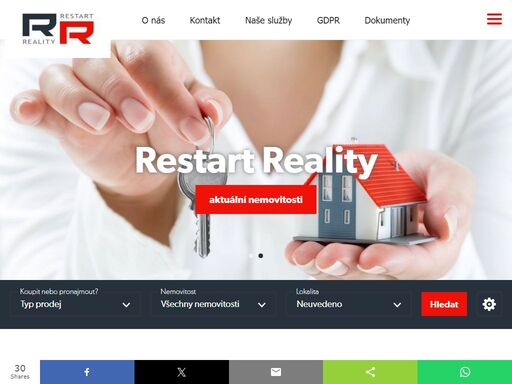 každý den stovky nových nemovitostí, reality. nemovitosti na prodej či pronájem v každém místě. přehledný katalog realit.