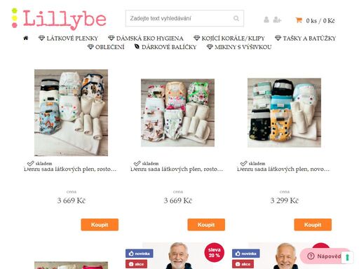 originální dámská móda, látkové pleny, moderní dámská hygiena