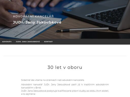 advokátní kancelář judr. jakoubková, brno - právní poradenství, právní rozbory a jiné právní služby.