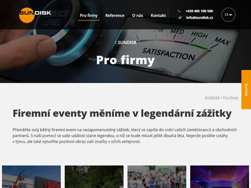 20 let zkušeností s organizací eventů na klíč! firemní akce, večírky, oslavy výročí, teambuilding, family days. užívejte si skvělé zážitky se sundisk!