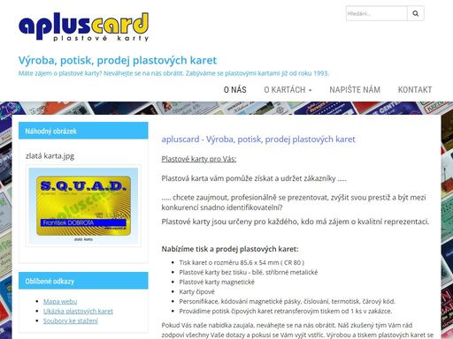 apluscard-plastové karty - výroba, potisk, prodej karet   
plastové karty pro vás:   
plastová karta vám pomůže získat a udržet zákazníky .....   
   
........