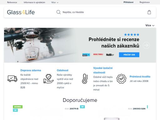 inovativní plastové sklo pro všechny potřeby - glass4life. objevte naši nabídku udržitelných a recyklovatelných plastových sklenic a ostatních výrobků, které byly vytvořeny v dánsku s ohledem na funkčnost a stylový design.