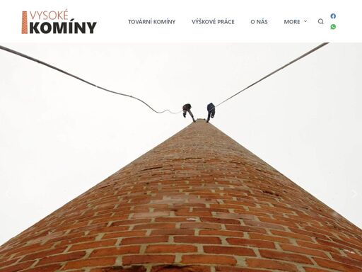 provádíme výškové práce se specializací na tovární komíny. opravy, demolice, sanace, nátěry, atd.