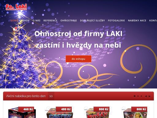 fa. laki - ladislav kincl - pyrotechnika, ohňostroje, eshop,