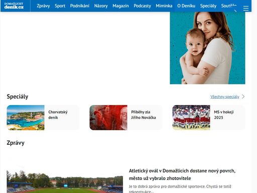 novinky a zprávy z domažlic a okolí. nejdůležitější informace a události z jednotlivých obcí, dění v politice, kultuře, sportu i v běžném životě.