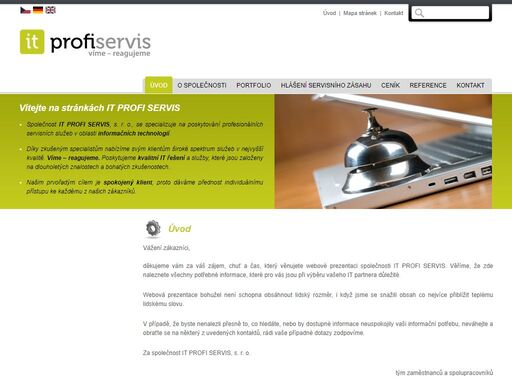 it profi servis - úvod - poskytování profesionálních servisních služeb v oblasti informačních technologií.