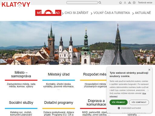 informace pro občany i podnikatele, úřední deska, registr oznámení,...