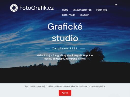 grafické studio. velkoplošný a fotografický tisk, fotografické práce. plakáty, samolepky, fotografie, grafika.