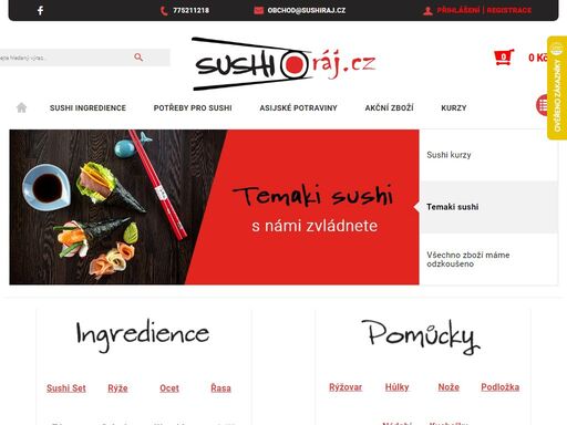 máme vše pro výrobu sushi. ? kvalitní suroviny i vybavení pro domácí výrobu japonské pochoutky. ? vybírejte v e-shopu sushiraj.cz. 