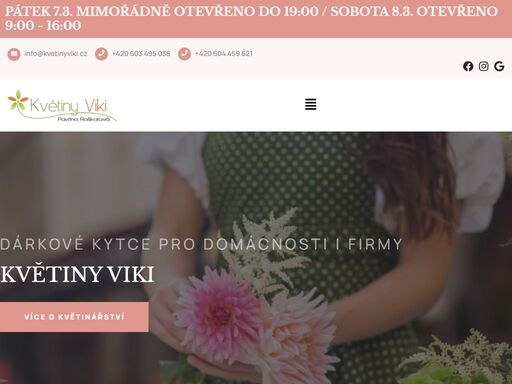 květiny pro všední den, svatební kytice, smuteční věnce i květinová výzdoba do kancelářských prostor či na veletrhy. kvalita a čerstvost květin jsou pro náš obchod velmi důležité, a proto mají květiny viki spokojené a stále zákazníky.