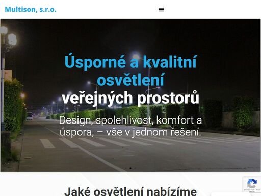 úsporné a kvalitní osvětlení veřejných prostorů
