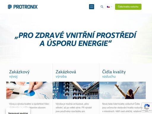 protronix s.r.o. - vývoj a výroba elektroniky, měření co2