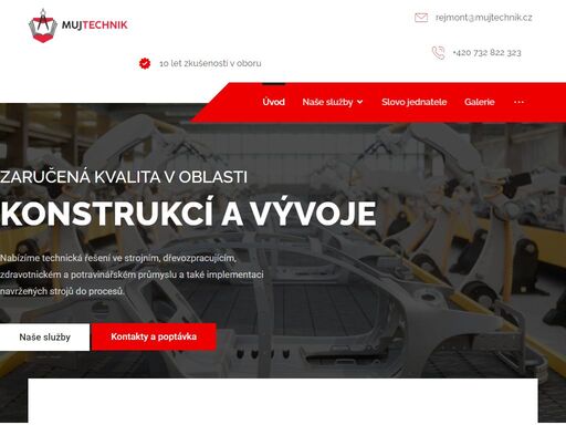 nabízíme technická řešení ve strojním, dřevozpracujícím, zdravotnickém a potravinářském průmyslu.
