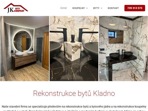 rekonstrukce bytů kladno, koupelny