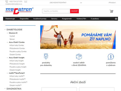 zjednodušujeme život s cukrovkou. od roku 1992 se naplno věnujeme léčbě diabetu, především terapii inzulínovými pumpami. společnost medatron pomáhá svým pacientům žít lépe a usnadňuje jim každodenní život.
 

 „po 33 letech v oblasti diabetologie jsem se rozhodl vydat se novým směrem a zaměřit se na prodej lyží…