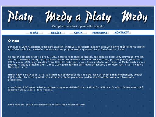 mzdy a platy - komplexní mzdová a personální agenda