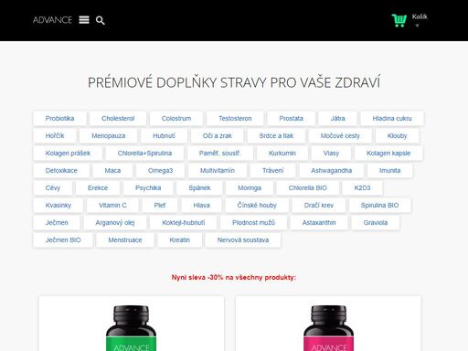 prémiové výživové doplňky stravy pro vaše zdraví