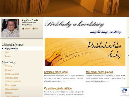 ing. pavel prudký - překladatel - ing. pavel prudký - frýdek-místek - angličtina, čeština - 