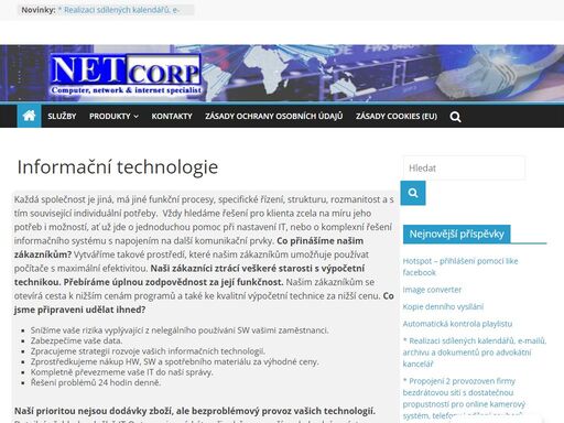 poradenství v oblasti informační technologie, informační systémy pro vás,datové linky,playout ,produkce, posprodukce tv,groupware ,vpn, ipsec, exchange, voip