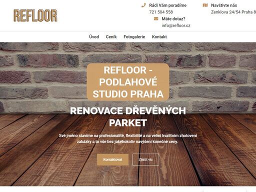 podlahové studio praha - refloor group s.r.o. zabýváme se pokládkou podlah, její renovací i obnovou. podlahy praha a okolí.