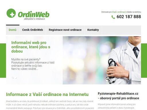 informační systém pro ordinace, které chtějí mít spokojené pacienty.