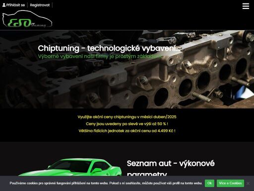nabízíme chiptuning, zvýšení výkonu,snížení spotřeby, diagnostika, navigace (čeština), problematika adblue. působíme v oblasti brno, ostrava a zlín. 
