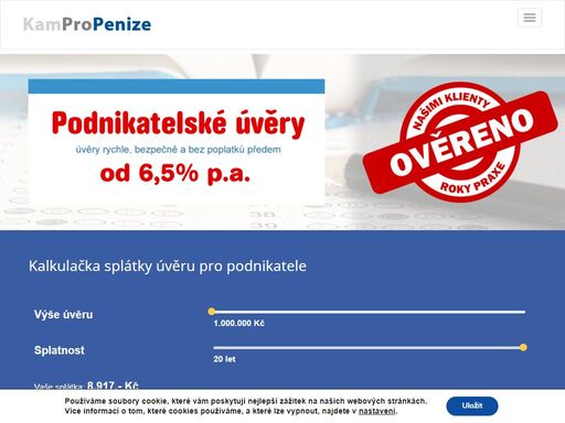 nebankovní půjčky pro podnikatele - osvč i právnické osoby. zcela bez poplatků předem, zbytečných formalit a pitvání příjmů žadatele.