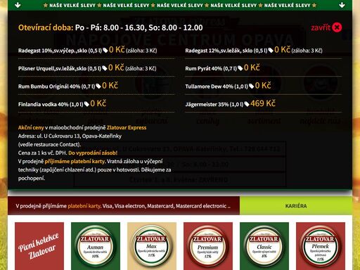 velkoobchod a velkosklad alkoholu, lihovin, piva a nealkoholických nápojů pro domácnosti i firmy. cash & carry. maloobchodní prodej za velkoobchodní ceny.