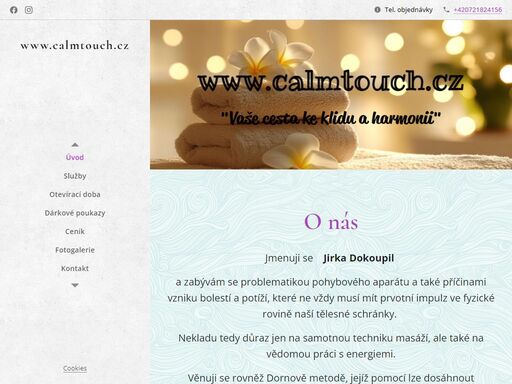 calm touch - objevte profesionální masáže pro uvolnění a regeneraci na vsetínsku